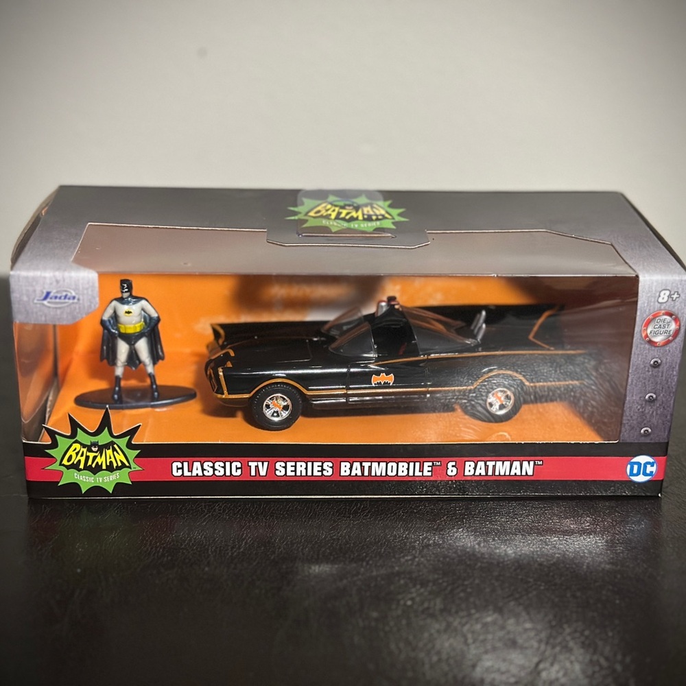 Jada Toys Classic TV Series Batmobile with Batman Figure - Black